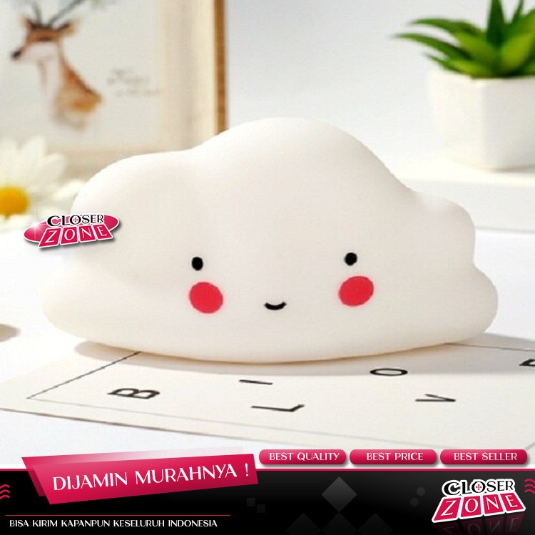 FGHGF Lampu Tidur LED Anak Karakter Lucu Cool Warm White 1W Awan - FGH01 - White