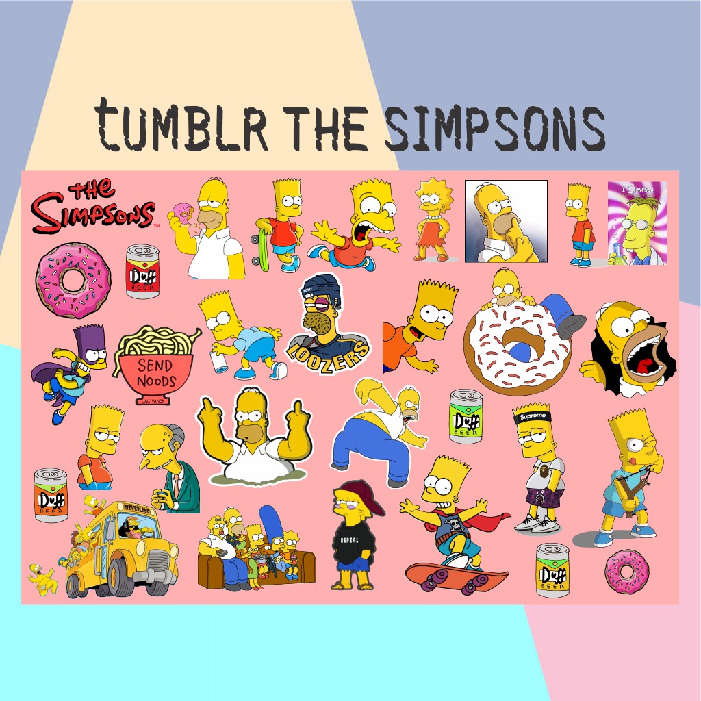 Stiker Tumblr The Simpsons Shopee Indonesia