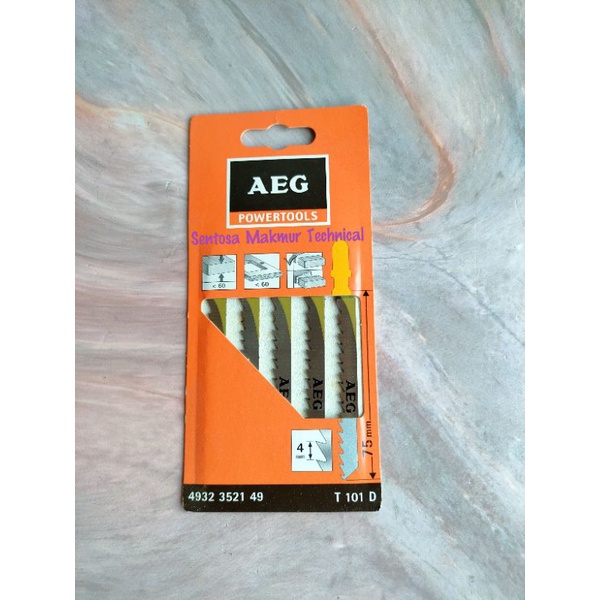 AEG T 101 D [5PCS] Mata Jigsaw Jig Saw Gergaji Kayu Triplek T101D 101D