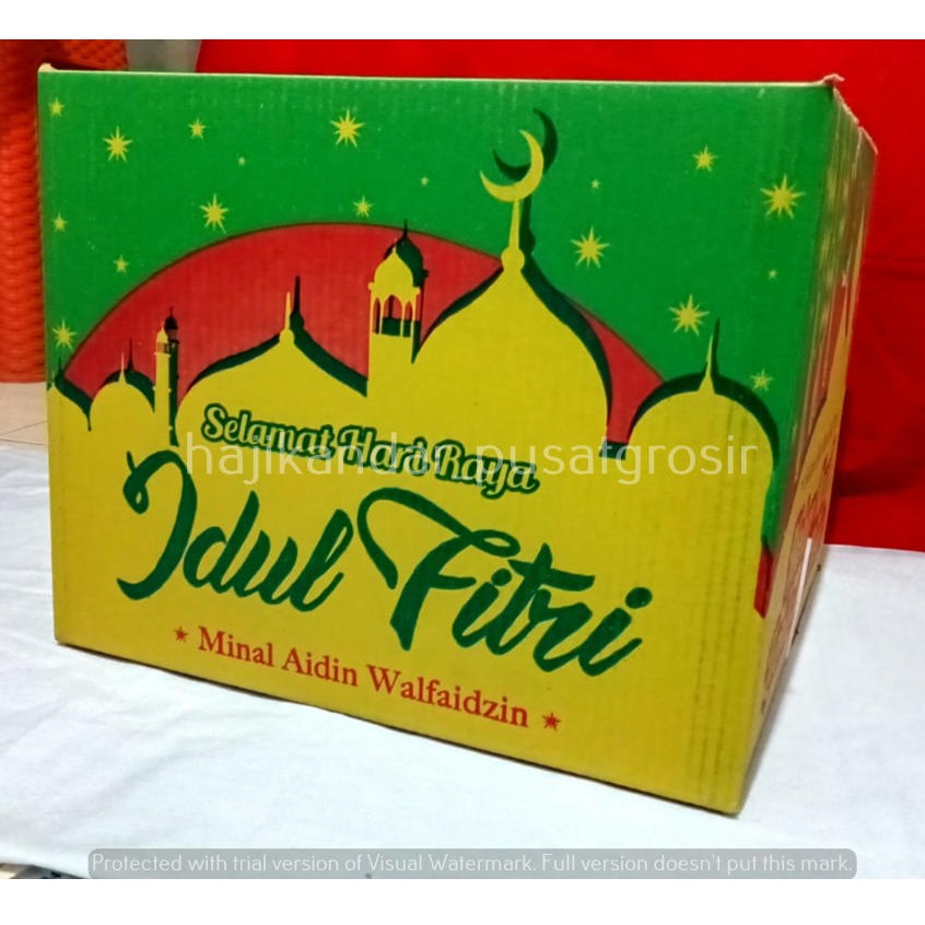 

PROMO !!! Kardus Idul Fitri - Kardus Lebaran - Kardus Parcel Warna Kuning (Uk. 39x39x31) 10pcs
