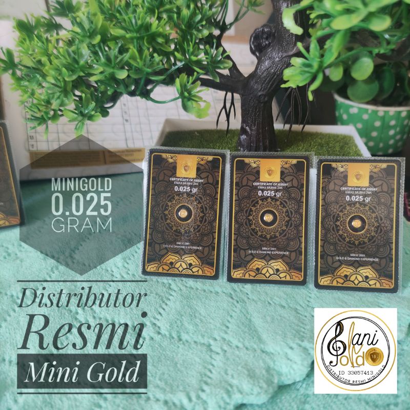 Jual emas mini gold 0.025 gram logam mulia emas 24 karat Shopee Indonesia