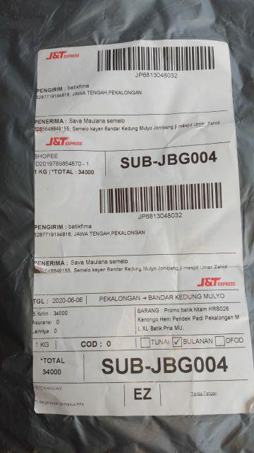 Promo Batik Hitam Hrb026 Kenongo Hem Pendek Padi Pekalongan M L Xl Batik Pria Murah Modern Grosir