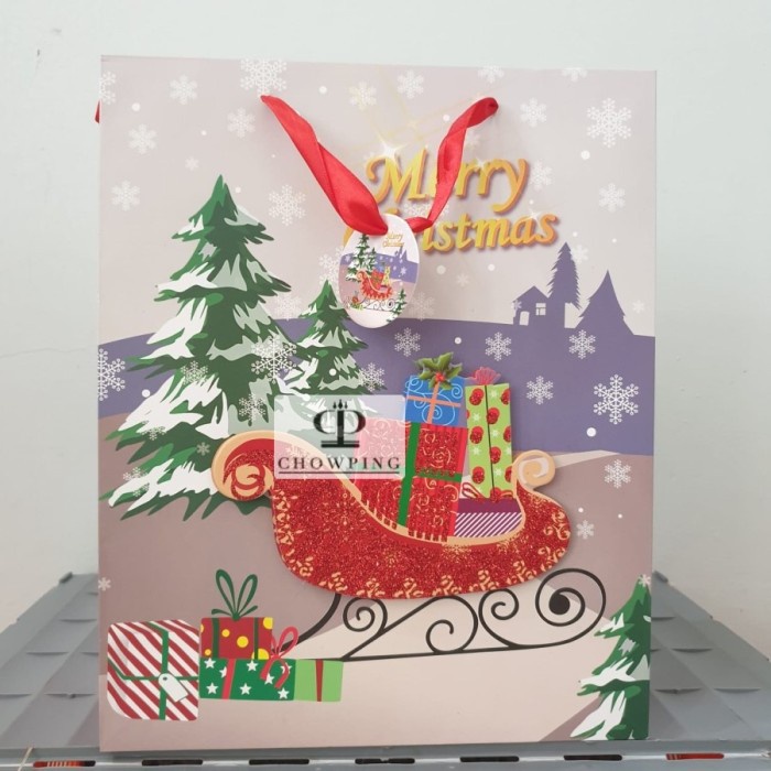 

Paper Bag Kantong Santa Tas Souvenir Kado Natal PREMIUM