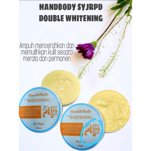 [ORIGINAL] HANDBODY PEMUTIH || SYJ RPD DOUBLE WHITENING || PUTIH PERMANEN || BODY LUTION