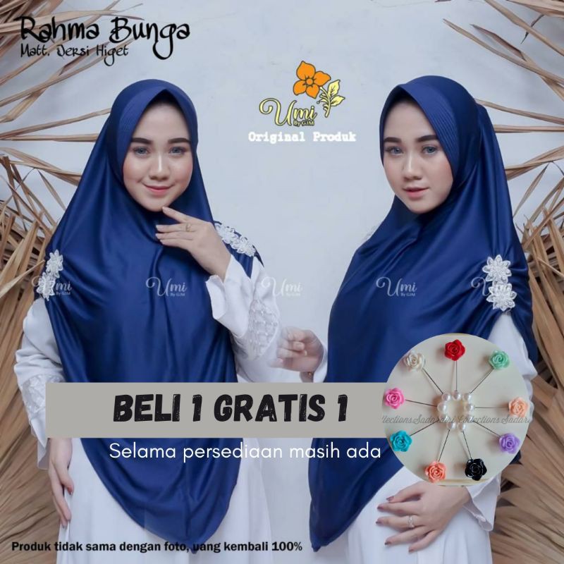 JILBAB INSTAN JUMBO RAHMA BUNGA / JILBAB ORI UMI/ JILBAB JERSEY HYGET / JILBAB MURAH / GROSIR JILBAB