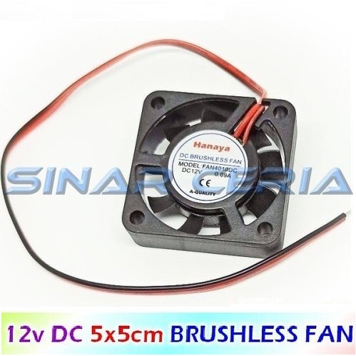 Fan DC 12v 5 x 5 cm / Kipas DC 12v 5cm