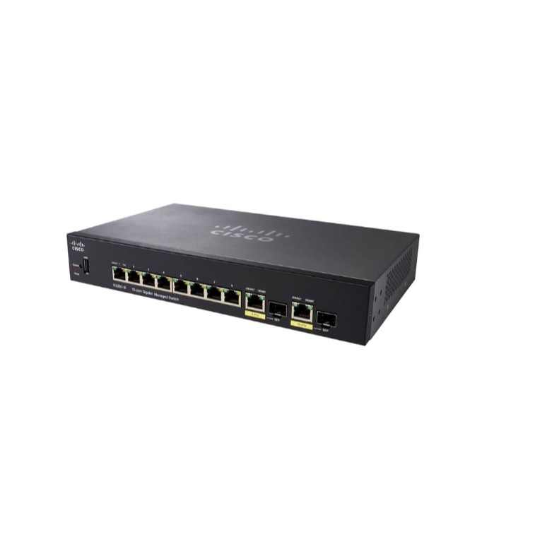 Cisco SG350-10-K9-EU 8 Port Gigabit + 2 Combo Mini GBIC