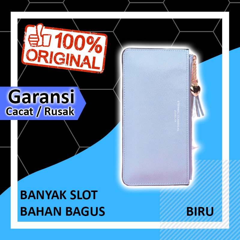 DOMPET PANJANG WANITA UANG DAN HP LV IMPOR IMPORT KOREA UNIK ORIGINAL ORI PRENIUM LUCU LIPAT DUA B27