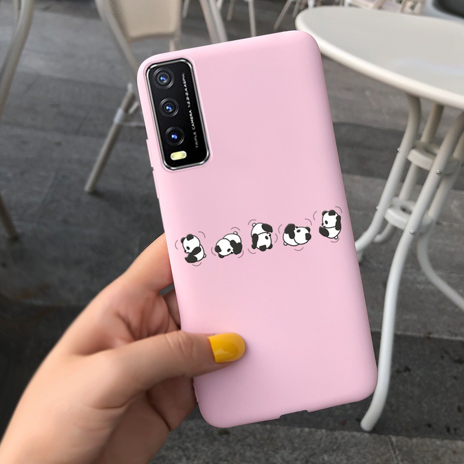 Soft Case Vivo Y20 Y20i Y30 Y50 Y30i Y11s Y12s Y20s 2021 2020 Casing Fashion Leopard Matte Cover Vivo 1938 1935 V2029 Case-TGdanF1607