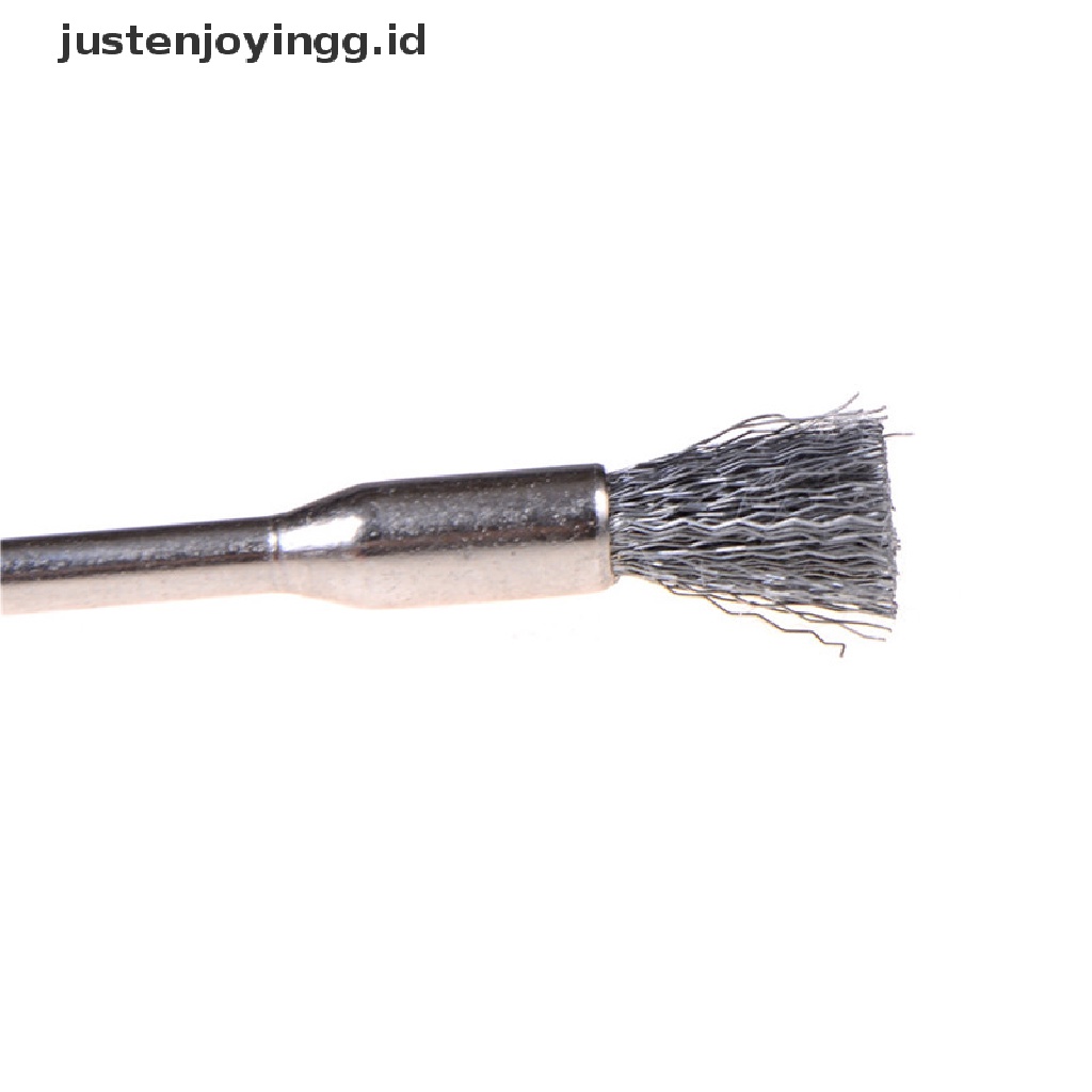 // justenjoyingg.id // 1pc Steel Wire Brushes rotary tools polishing accessories for mini drill   ~