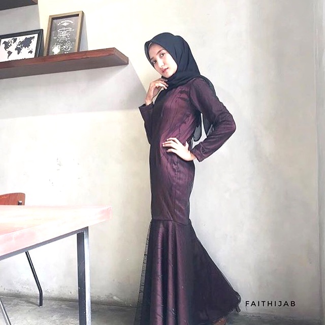 NEW Dress Muslim Hijab Mermaid (Baju Kondangan)