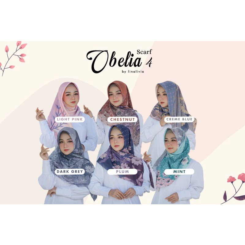 segi empat Obelia 4 lina livia hijab terbaru