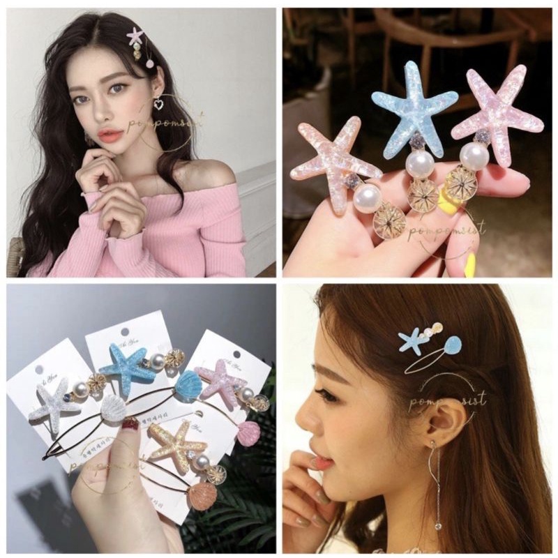 BISA COD - Jepit Rambut Korea STARLIGHT ISI 2 Warna Random