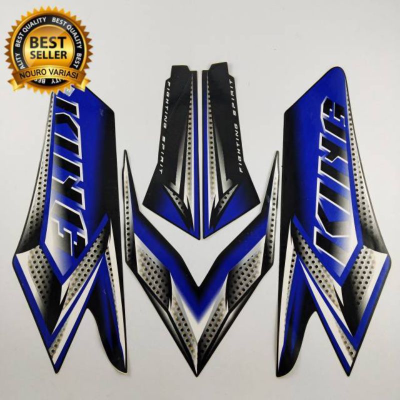 STRIPING LIST BODY RX KING 2008 BIRU STICKER BODY RX KING BIRU 2008