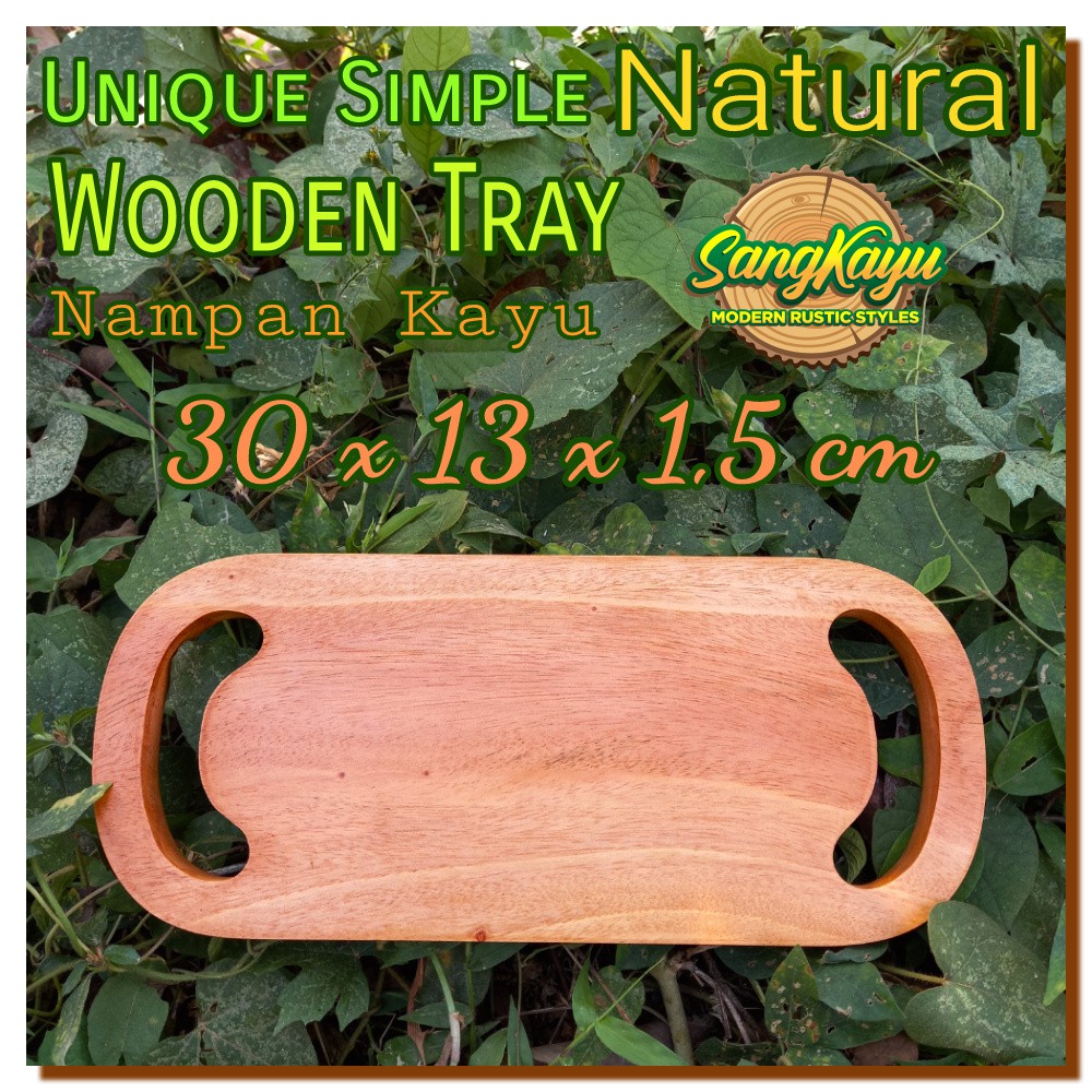 Baki wooden tray 30x13cm nampan Kayu Nampan Saji talenan Cutting Board