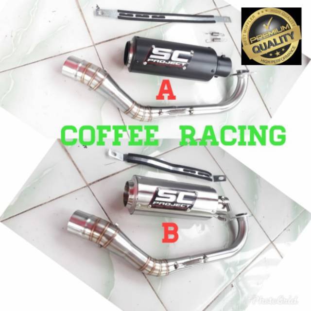 Knalpot SC PROJECT stainlees for BEAT VARIO NMAX MIO SCOOPY PCX AEROX LEXI GENIO dll  knalpot racing
