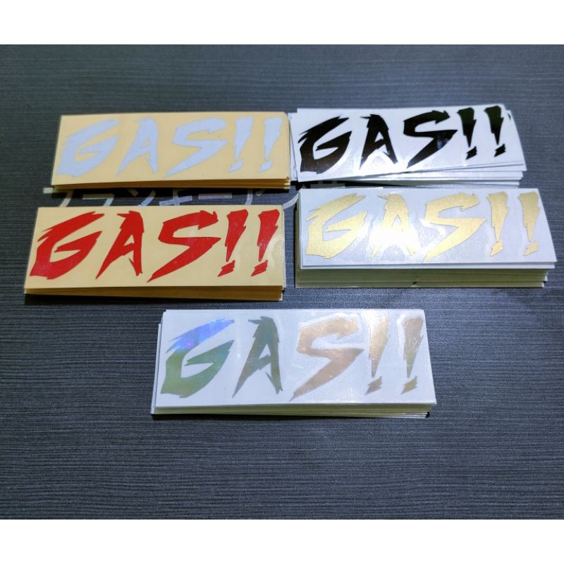 Sticker GAS!!Stiker cutting