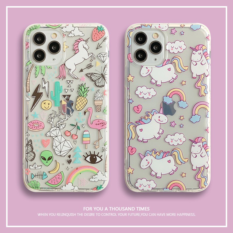 Unicorn 2 Anticrack Softcase Iphone 6 7 8 X 6+ 11 Oppo Neo