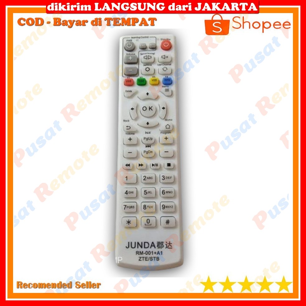 Bayar Ditempat Remote Control Remot STB DVB INDIHOME Fiberhome Hg680-P B-860H Terbaru JUNDA Rm001+A1