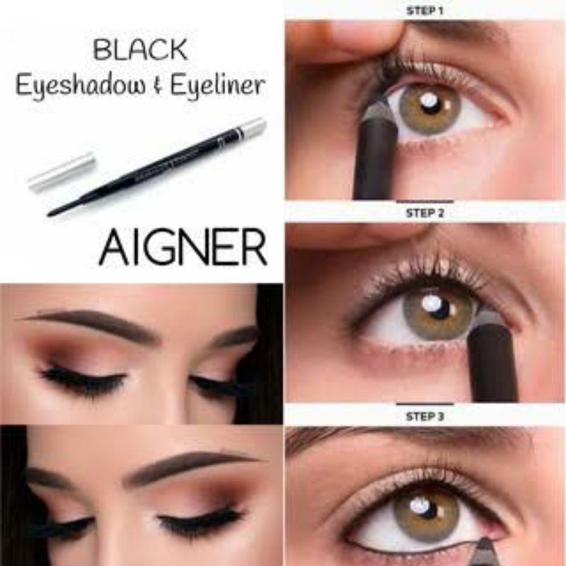 [AIGNER] Eyeliner Putar Eyeliner Crayon Eyeliner Otomatis Kosmetik Mata Make Up Mata Makeup