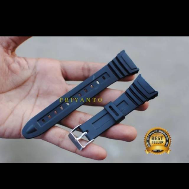 Strap Tali Jam Tangan Karet Casio W-96 H W96h W 96H Rubber