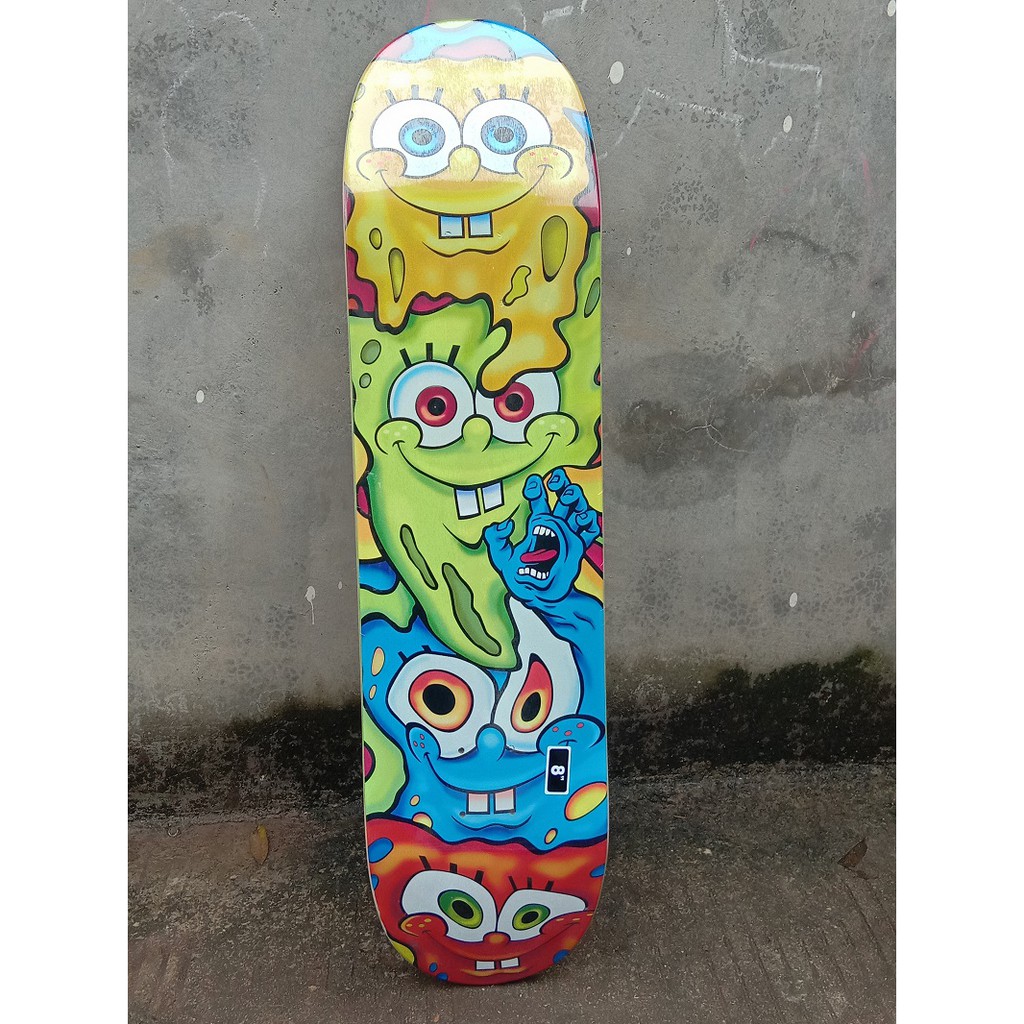 Santa CRUZ 31x8inch SKATEBOARD PRO DOUBLE KICK TAIL 4 Roda Bahan Maple CANANDIAN