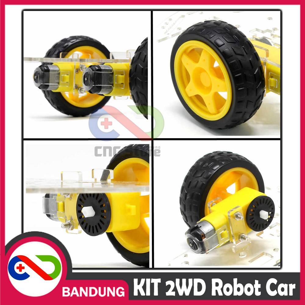 KIT SMART CHASSIS 2WD ROBOT CAR FRAME MOBIL ARDUINO RASPBERRY CHASIS