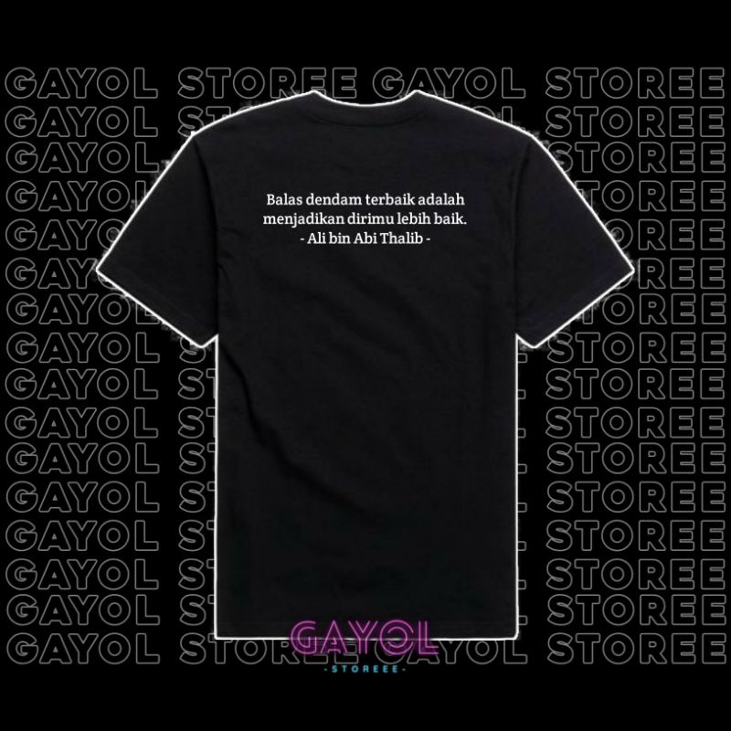 Kaos Simple Ber-kata " Ali bin Abi Thalib "