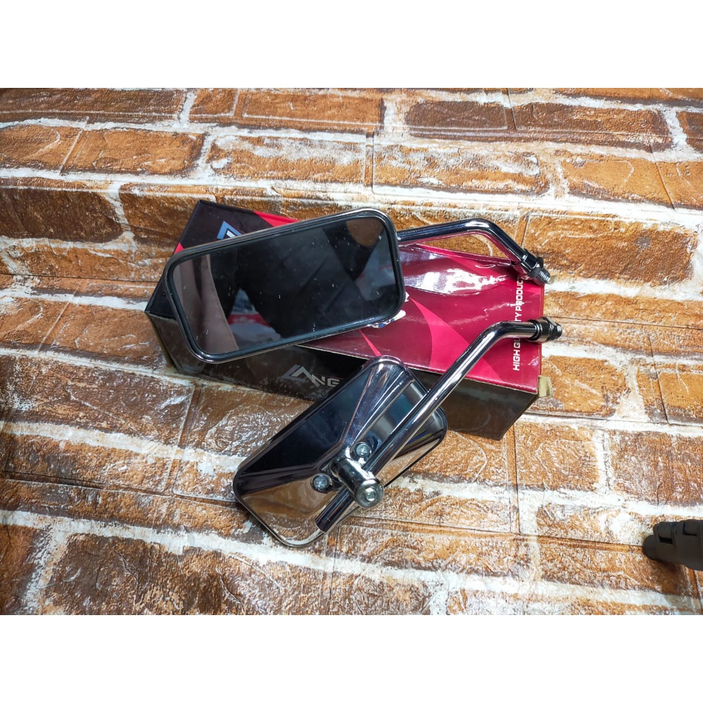 Spion Kotak Chrome Kaca Putih Model Day Classic Daytona Honda Yamaha