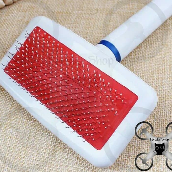 Sisir Sikat Slicker Bulu Rambut Anjing Kucing Pet Cat Dog Pin Brush Grooming Jendul