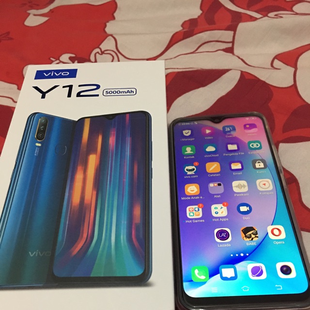 Vivo Y12 Ram 3 memori 64GB 3 kamera masi new sekali buka segel baru kemarin karena mau coba