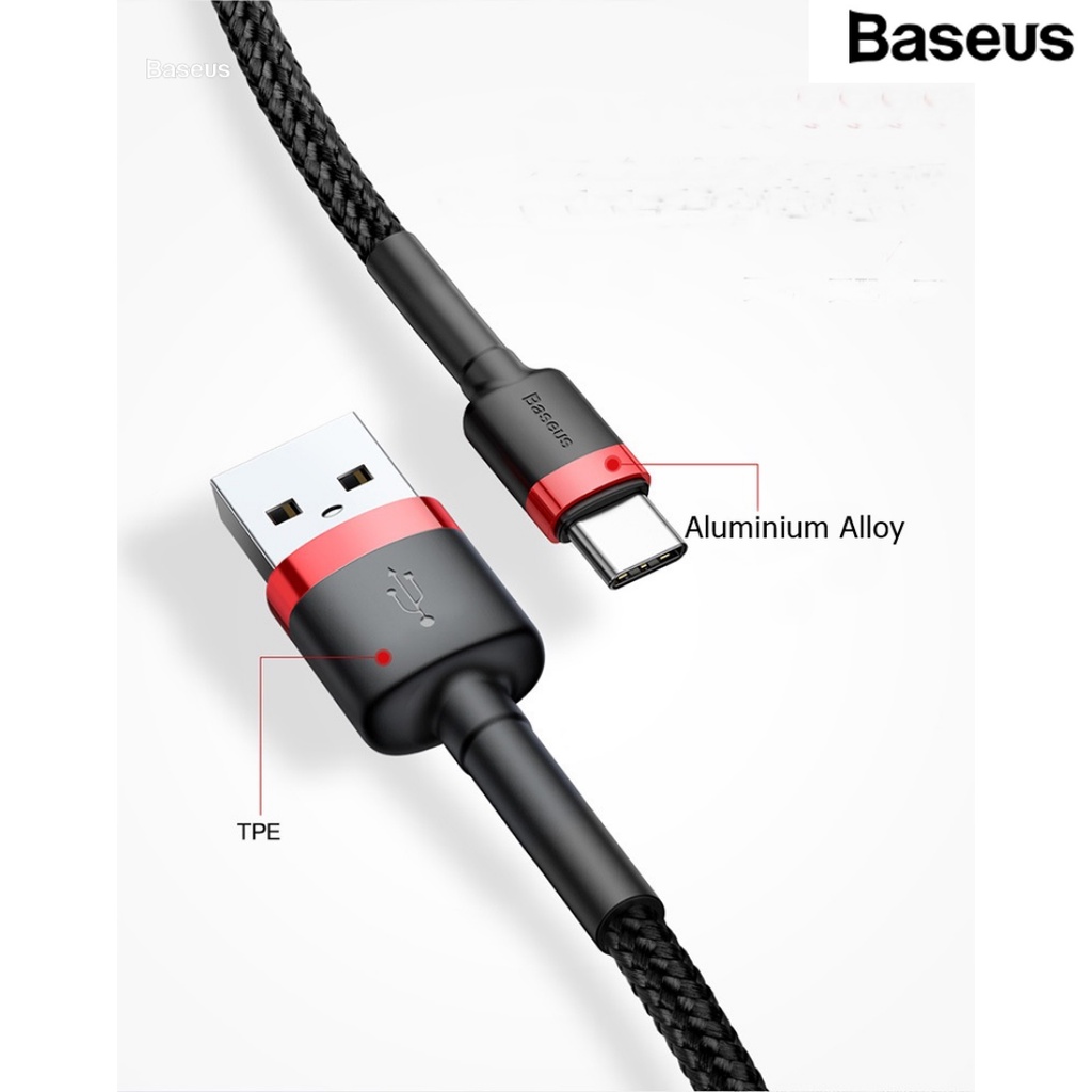 Baseus Kabel Data Type C QC 3.0