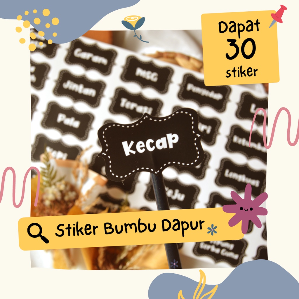 

[Ly] Label Stiker Bumbu Dapur Waterproof Berkualitas