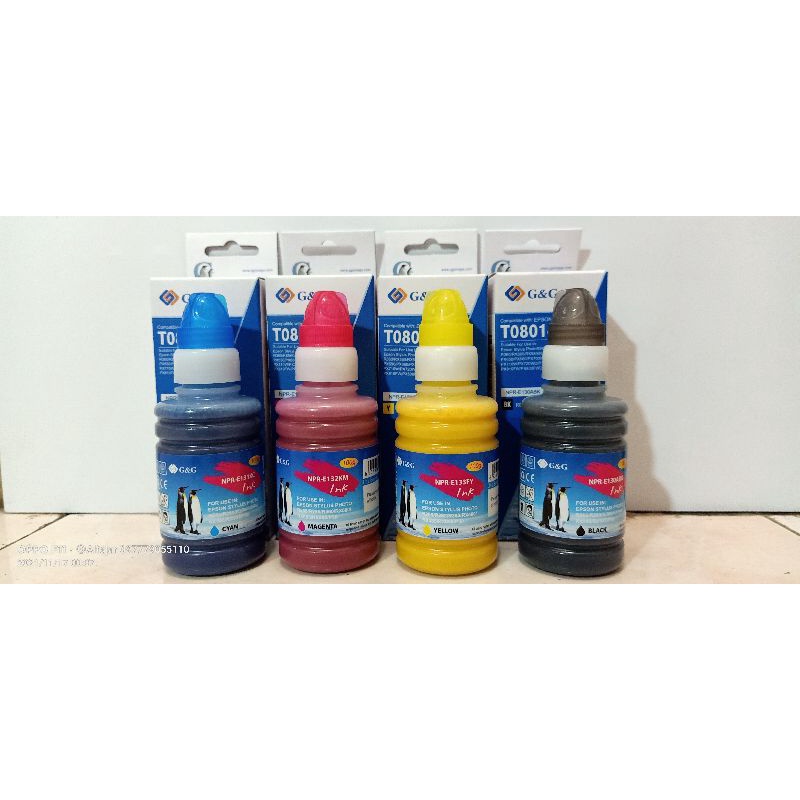 Jual Tinta Art Paper GnG / Morre 1 Set CMYK Tinta AP G&G Shopee Indonesia