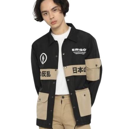 [KODE NKT] Jaket Erigo Coach Combi Stlye Japan / Coach Erigo / Winbreaker Erigo / Jaket Parasut Erig