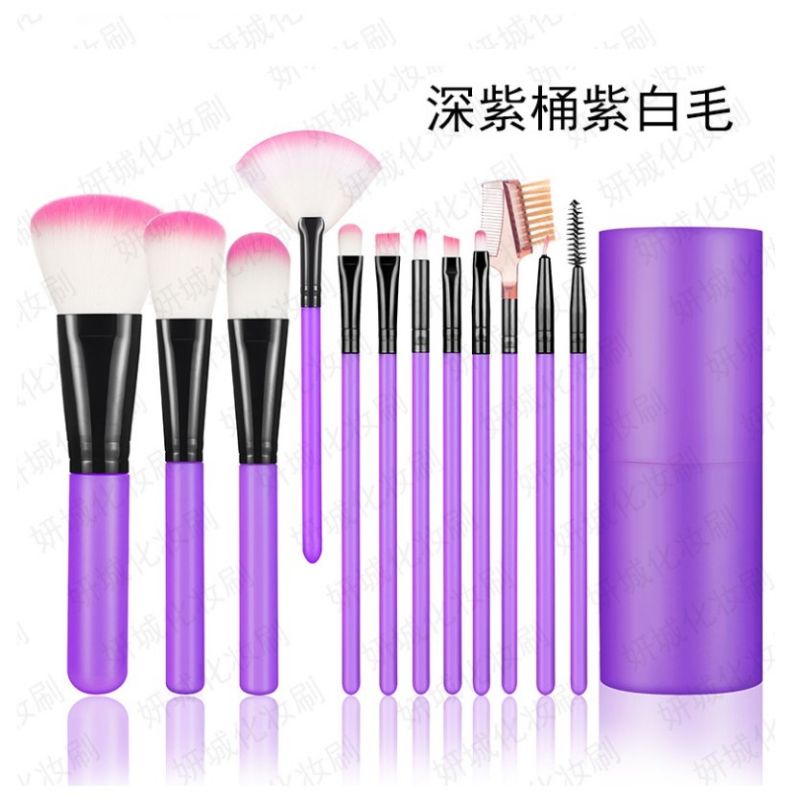 [COD] 12 in 1 Kuas Make Up Set / Make Up Brush Set Import / Kuas Bedak Make Up Tools