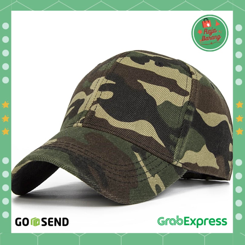 Aksesoris Pria - Topi Baseball Model Tentara