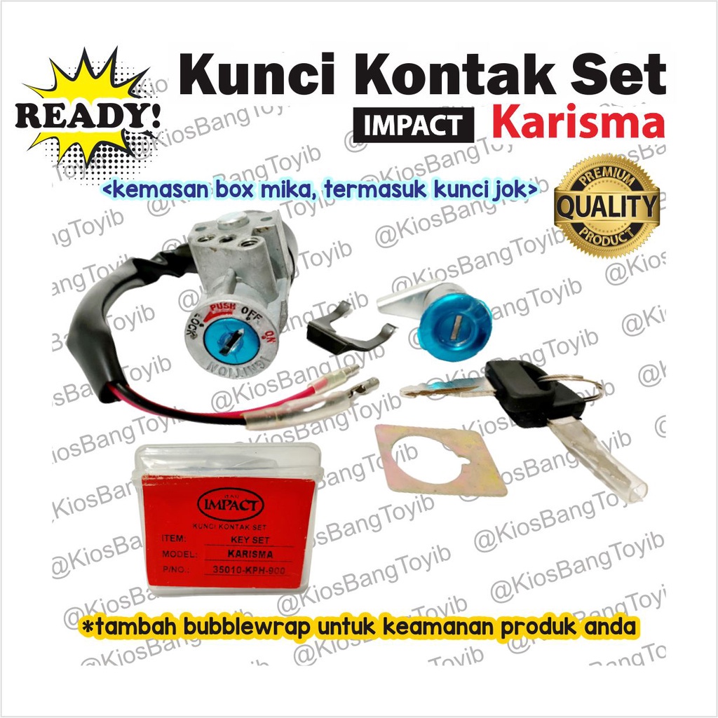 Kunci Kontak Set + Jok Assy Honda Karisma (IMPACT)