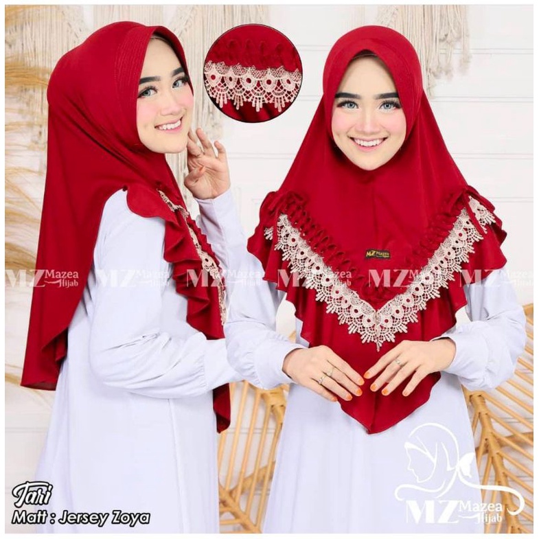 [Uus Hasanah] KEPANG RENDA••Hijab Renda•Kerudung instan•Jilbab Instan Renda