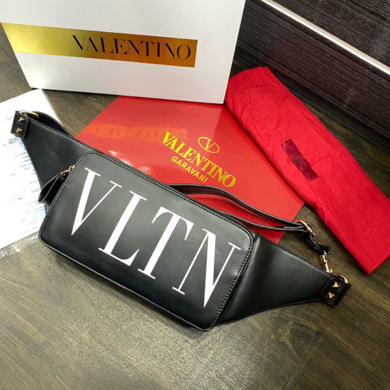 WAIST BAG TAS PINGGANG PRIA BRANDED IMPORT MIRROR Valentino