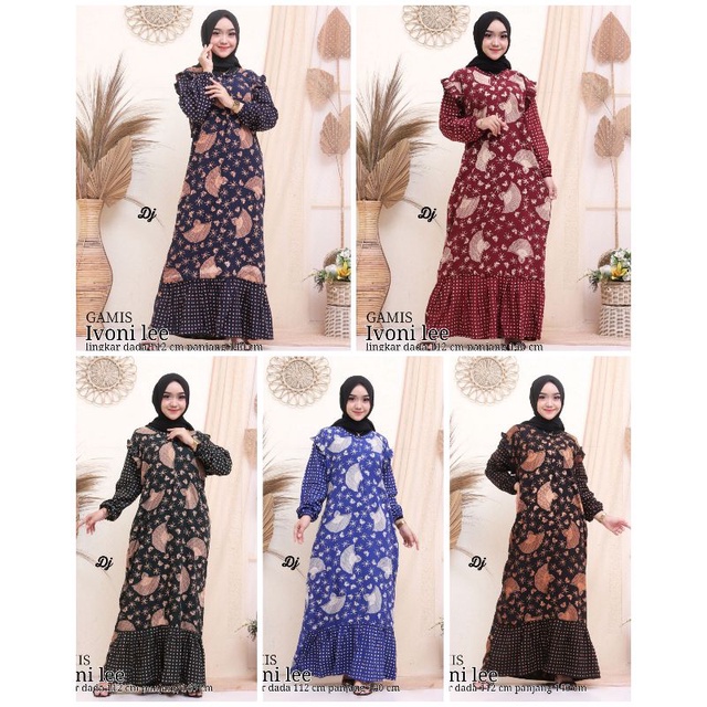 gamis batik ivoni lee bagus