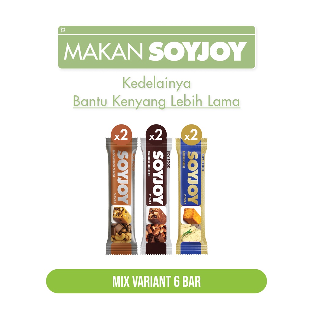 

SOYJOY Snack Bar Kedelai Mixed Variant - 6 Bar