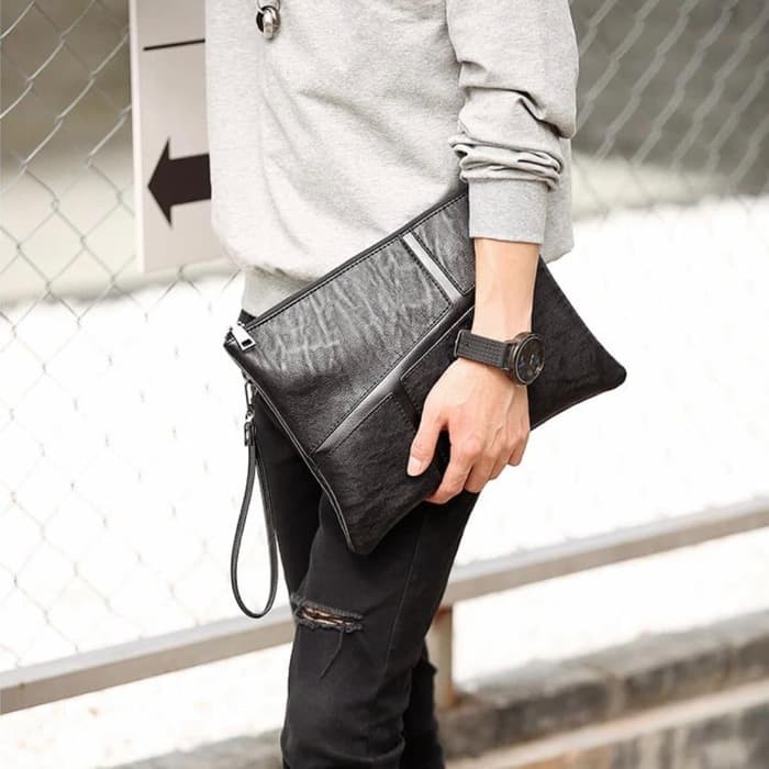 DG20 Montblanc Hand Bag Alvaro M654 Quality Semipremium Ukuran Bah Clutch Handbag Pria