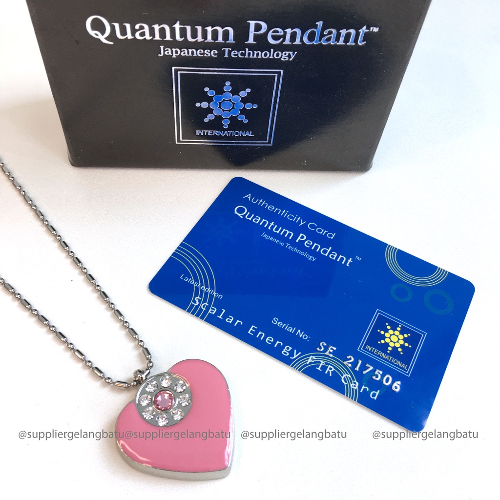 KALUNG KESEHATAN quantum Pendant LOVE PINK GIOK BATU GERMANIUM JAPAN