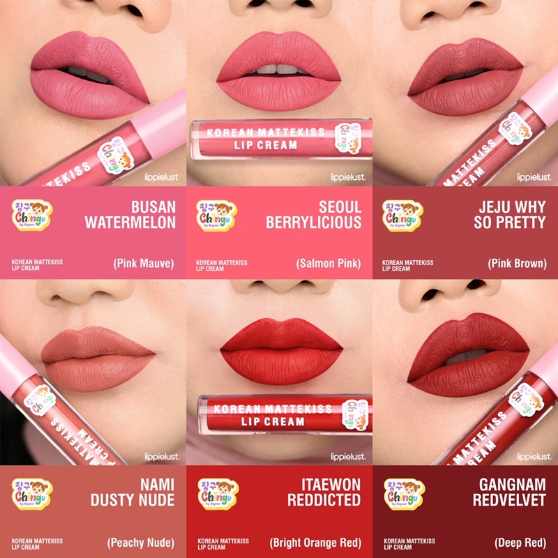 CHINGU BY KIYOWO KOREAN MATTEKISS LIPCREAM 3.5GR