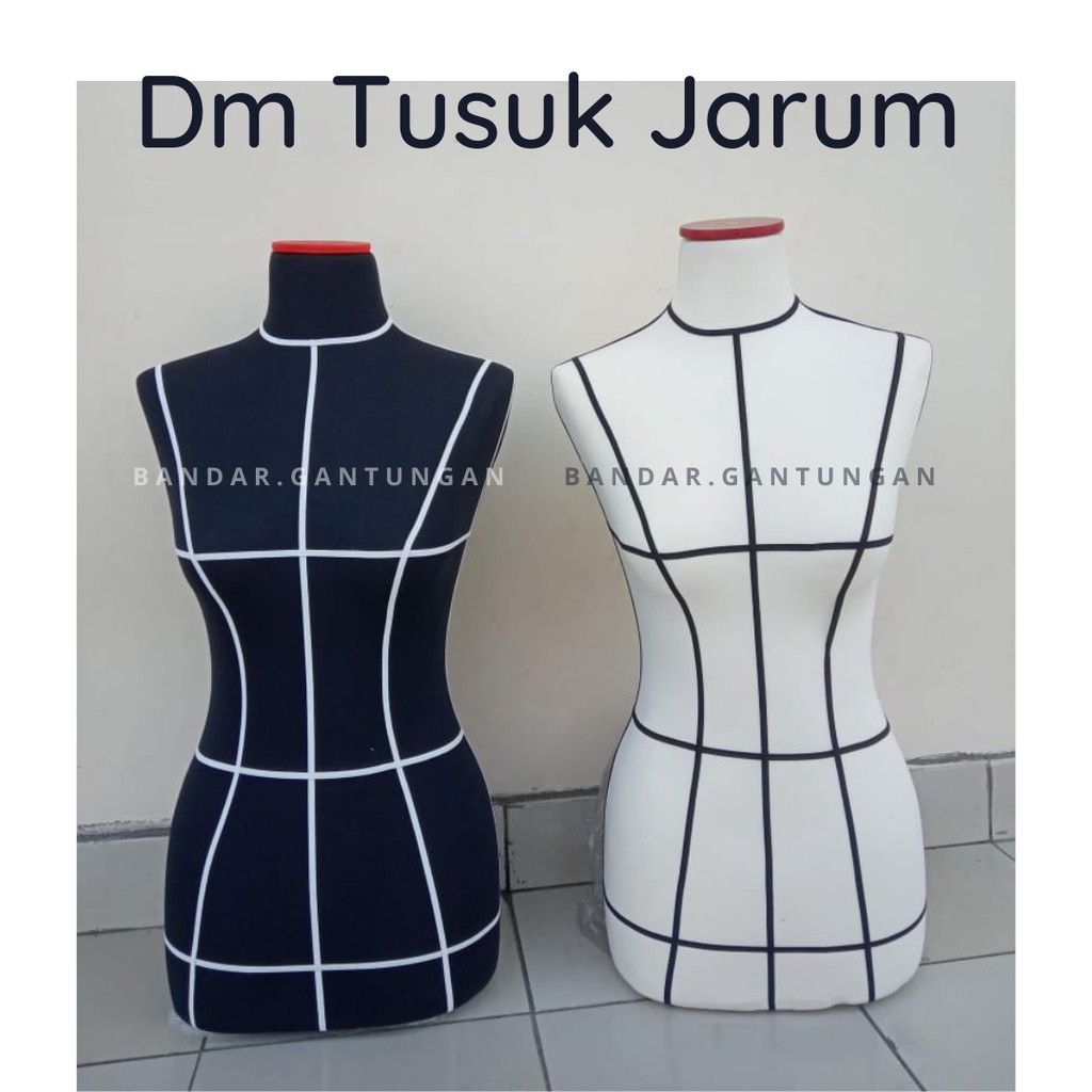 Dm Cewek Full Foam Pola Motif Tusuk Jarum Manekin Setengah Badan Dress Making Patung Menjahit - BH