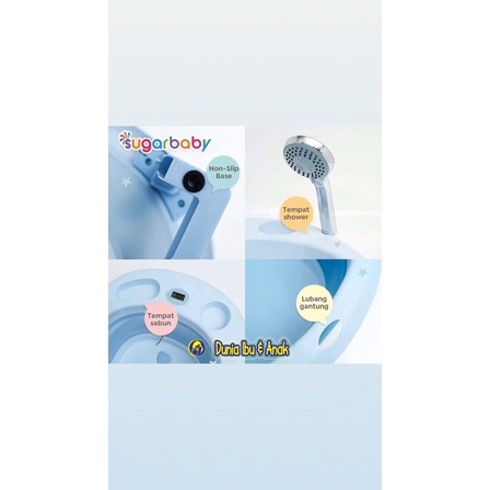 Sugar baby foldable baby bathtub