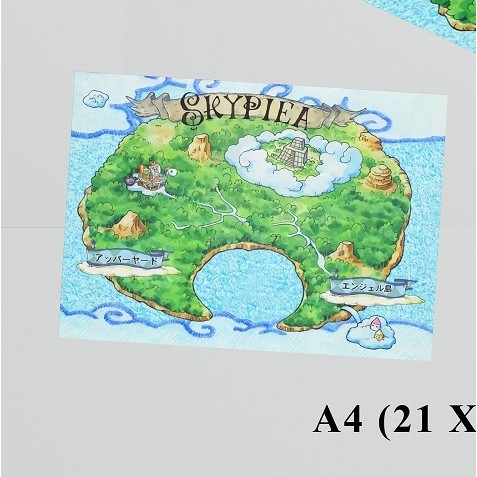 Jual Peta Map Skypiea One Piece Indonesia Shopee Indonesia