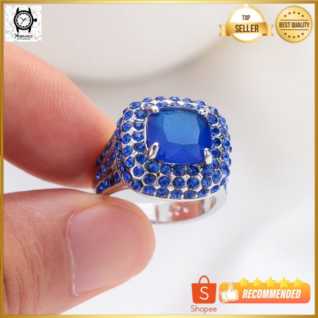 Cincin Casual Sultan Blue Topaz Mewah