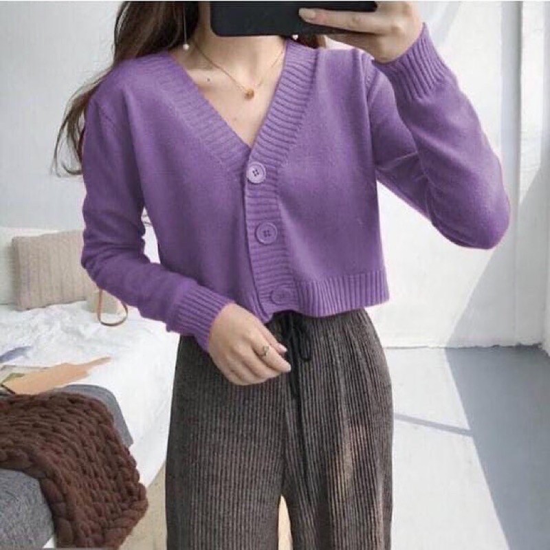 bailey cardi rajut kardigan rajut cewek outer wanita super halus rajut crop atasan wanita